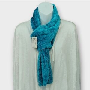 NWT Liz Claiborne Azure Textured Loop-through Scarf